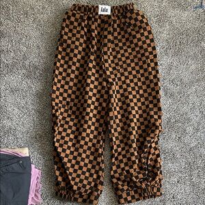 Dressed in LALA Brown Checkered Joggers